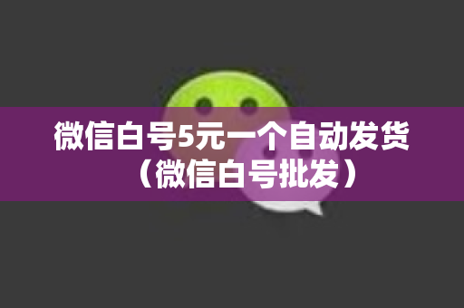 微信白号5元一个自动发货（微信白号批发）